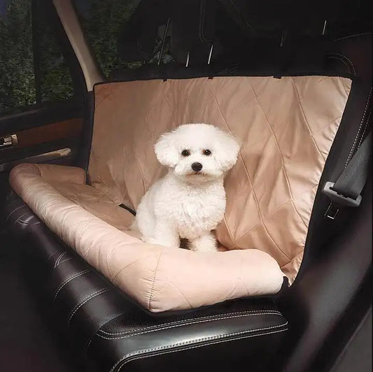 High Back Water Resistant Anti Slip  Rear Safety Dog Car Seat Protector Washable Cover